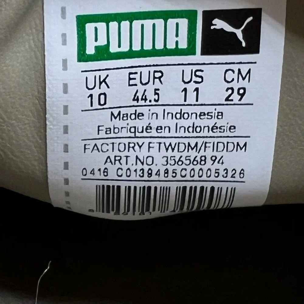 Puma Suede Classic Men's Size 11 Chinchilla White Beige Low Sneakers 356568-94